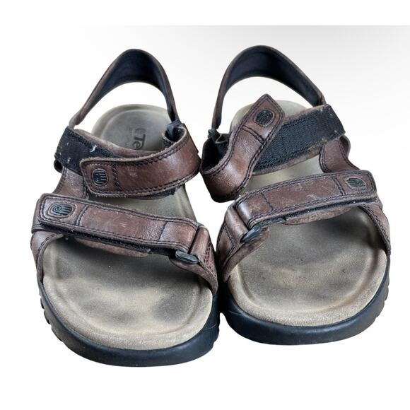 Teva Terra FI 5 Universal Sandals Mens US 12 Brown Leather Outdoor Shoes main image 5